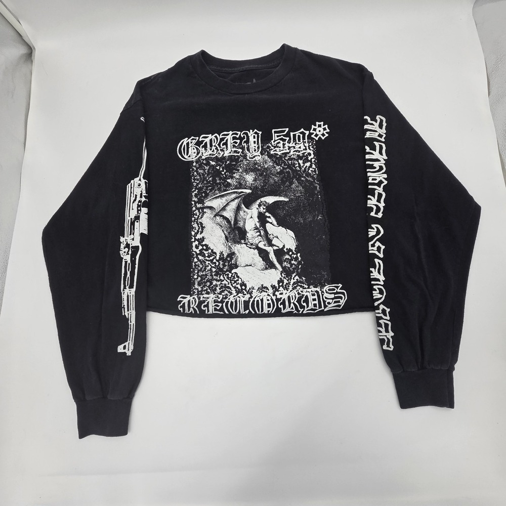 G59 Records $uicideboy$ 2019 Black White Archenemy Long Sleeve T-Shirt M Cropped